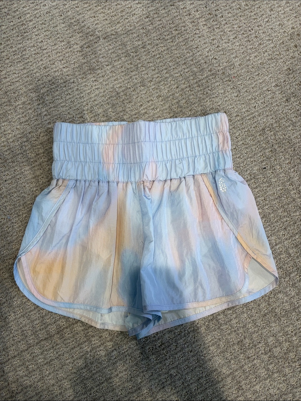 Free People shorts size medium High-Waist Tie-Dye Pastel Women’s Athletic Shorts